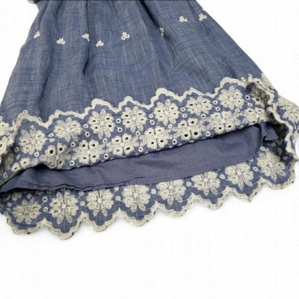 Cutey Couture Girls Blue Cotton Dress Size 5/6 Years - Picture 5 of 8